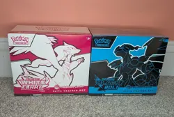 Pokemon Center Black Bolt and White Flare Elite Trainer Box Sealed ETB Bundle - Image 1