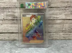 2020 POKEMON SWORD SHIELD REBEL CLASH SONIA TRAINER FULL ART SECRET RARE 203/192 - Image 1