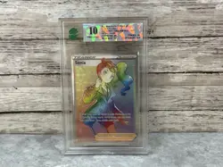 2020 POKEMON SWORD SHIELD REBEL CLASH SONIA TRAINER FULL ART SECRET RARE 203/192 - Image 2