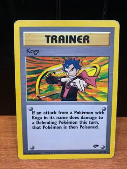 CARTA POKEMON KOGA 106/132 GYM CHALLENGE 2000 RARA INGLESE - Image 1