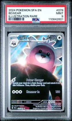 PSA 9 MINT Bewear, SV Shrouded Fable, Pokemon Illustration Rare, 079/064 - Image 1