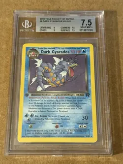 Pokemon Team Rocket Dark Gyarados 2000 1st Edition Prerelease BGS 7.5 - Image 1