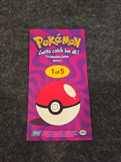 Pokemon Topps TV Animation Edition Series 2 Box Topper #1 Of 5 - Image 2