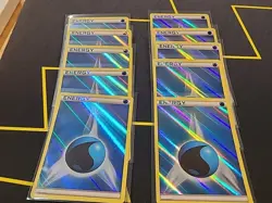 Pokemon TCG Lot (10) - 2013 Holo Water Energy NM - Image 3