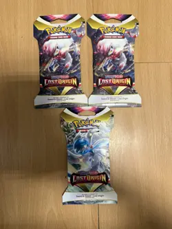 Pokemon TCG Lost Origin Sleeved Booster Pack [x3] Brand New & Sealed 820650850561 - Image 1