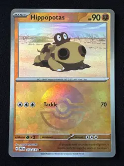 Hippopotas 52/131 Poke Ball Prismatic Evolutions PRE -Near Mint- Pokemon TCG - Image 1