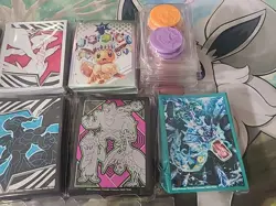 Pokemon TCG Lot 7 - Sets of New Sleeves/Dice/Markers (Eevee/Gyarados/Lucario...) - Image 3