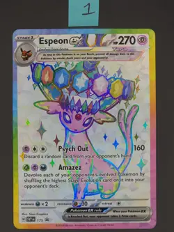 Espeon ex 175 Black Star Promo SVP NM Prismatic Evolutions Pokemon TCG - Image 1