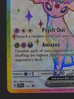Espeon ex 175 Black Star Promo SVP NM Prismatic Evolutions Pokemon TCG - Image 4