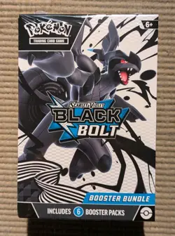 Pokemon TCG Scarlet & Violet: Black Bolt Booster Bundle (6 Packs) SEALED - Image 1