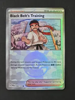 Pokemon TCG SV-Prismatic Evolutions Black Belt's Training #98/131 Poke Ball - Image 1