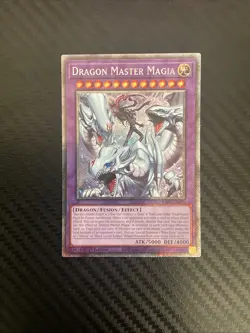 YUGIOH! Dragon Master Magia RA04-EN055 Platinum Secret PSR 1st NM BLUE EYES - Image 1
