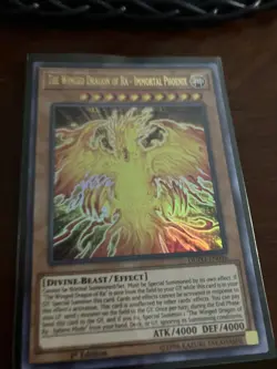 *** THE WINGED DRAGON OF RA - IMMORTAL PHOENIX *** ULTRA RARE DUPO-EN046 YUGIOH! - Image 1