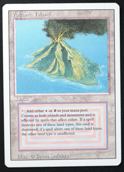 Volcanic Island Magic Card Dual Land Revised MTG Reserved List - Image 3
