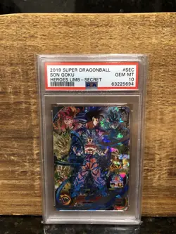 PSA 10 Son Goku UM8-SEC Super Dragon Ball Heroes Japanese Card 2019 - Image 1