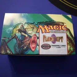 MTG: PLANESHIFT SET empty Booster Pack display box, NO CARDS, 2001 VG+ cond - Image 1