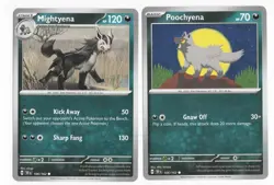 Mightyena 106/162 - Temporal Forces - Pokemon Evolution Card Set - In Hand - Image 1