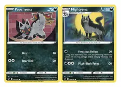 Mightyena 104/185 Vivid Voltage - Pokemon 2 Card Lot - Stage 1 Dark Type - Image 1