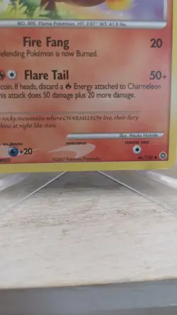 Retro 2007 Pokemon TCG #46/132 Charmeleon Uncommon Secret Wonders Card - LP - Image 3