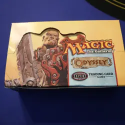 MTG: ODYSSEY SET empty Booster Pack display box, NO CARDS, 2001 VG+ cond - Image 1