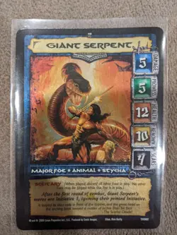 Conan CCG TCG Rare Giant Serpent Foil Promo Card TK302 - Image 1