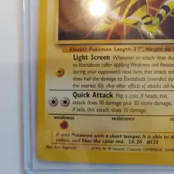 Electabuzz #2 LP+ First Movie WB Black Star Promo Pokemon TCG Trading Card - Image 4