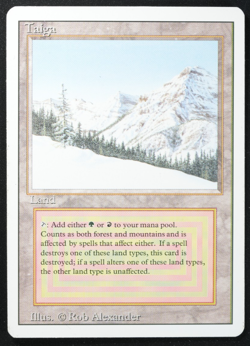 Taiga Magic Card Dual Land Revised MTG Reserved List - Image 3
