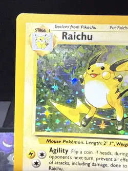Pokemon Card Raichu 14/102 Base Set WOTC Holo Rare Near Mint - Image 4