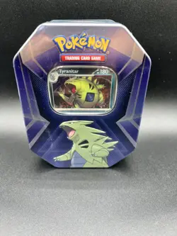 POKEMON CARD TCG TRIPLE WHAMMY TIN TYRANITAR, NEW FREE SHIPPING !!! - Image 1