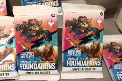MAGIC THE GATHERING FOUNDATIONS FACTORY SEALED 200 CARDS LOT OF 10 PACKS c - Image 2