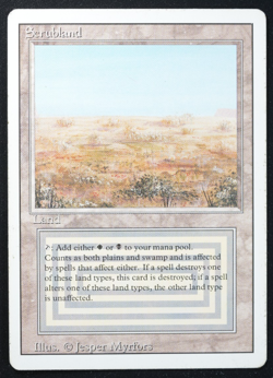 Scrubland Magic Card Dual Land Revised MTG Reserved List - Image 3