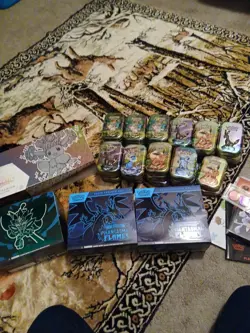 Pokemon Box Sets (Packs Are Not Included) 32 Tins With Card And Coin Included - Image 1