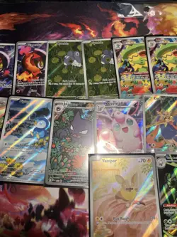 Pokemon Mega Evolution/Phantasmal Flames Illustration Rare Lot Of 16 Cards NM - Image 3