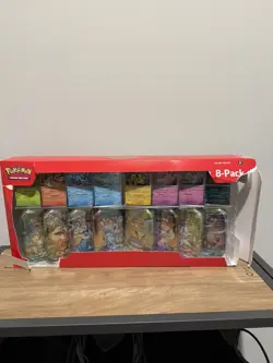 Pokemon Costco 8 Mini-Tin Bundle w/ Promo Cards SEALED; Cardboard Torn - Image 1