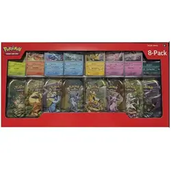Pokemon Costco 8 Mini-Tin Bundle w/ Promo Cards SEALED; Cardboard Torn - Image 2