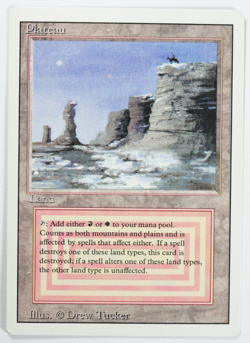 Plateau Magic Card Dual Land Revised MTG Reserved List - Image 1