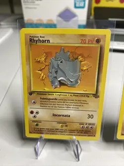 Pokemon Card 1ST EDITION Italian Jungle Set 1999 Italian - Rhyhorn and Rhydon NM - Image 2