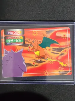 Charizard VS Gengar Topsun Pokemon Card Nintendo Rare Japan No.006 - Image 1