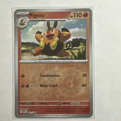 Pignite 012/086 Reverse Holo Card White Flare WHT Pokemon TCG NM - Image 1