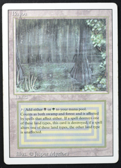Bayou Magic Card Dual Land Revised MTG Reserved List - Image 3