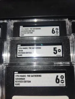 full set SGC graded revised dual lands mtg - Image 3