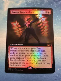 Arcane Bombardment (Extended Art) Streets of New Capenna Foil - Image 1