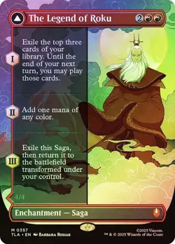 MTG The Legend of Roku/Avatar Roku Borderless Foil - Image 1