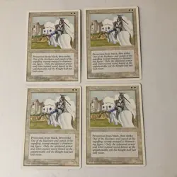 White Knight x4 4th Edition Ex Condition see front and back pics - Image 1