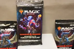 MAGIC THE GATHERING ADVENTURES IN THE FORGOTTEN REALMS LOT OF 10 PACKS c - Image 2
