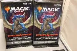 MAGIC THE GATHERING ADVENTURES IN THE FORGOTTEN REALMS LOT OF 10 PACKS c - Image 3