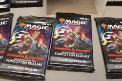 MAGIC THE GATHERING ADVENTURES IN THE FORGOTTEN REALMS LOT OF 10 PACKS c - Image 4