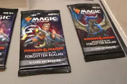 MAGIC THE GATHERING ADVENTURES IN THE FORGOTTEN REALMS LOT OF 10 PACKS c - Image 5