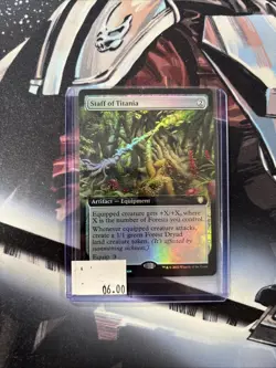 Staff of Titania (Extended Art) Commander: the Brothers' War Regular - Image 1