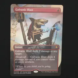 Galvanic Blast Borderless FOIL MTG Special Guests Mythic 90 NM - Image 1